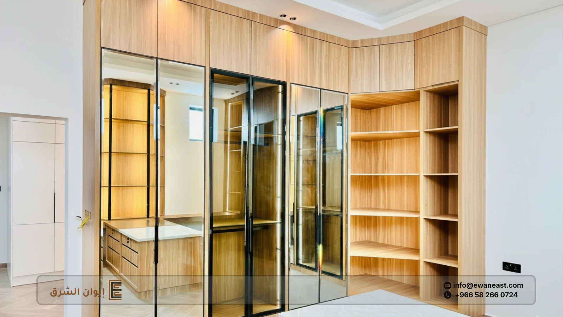 دواليب ملابس خشب طبيعي الخبر