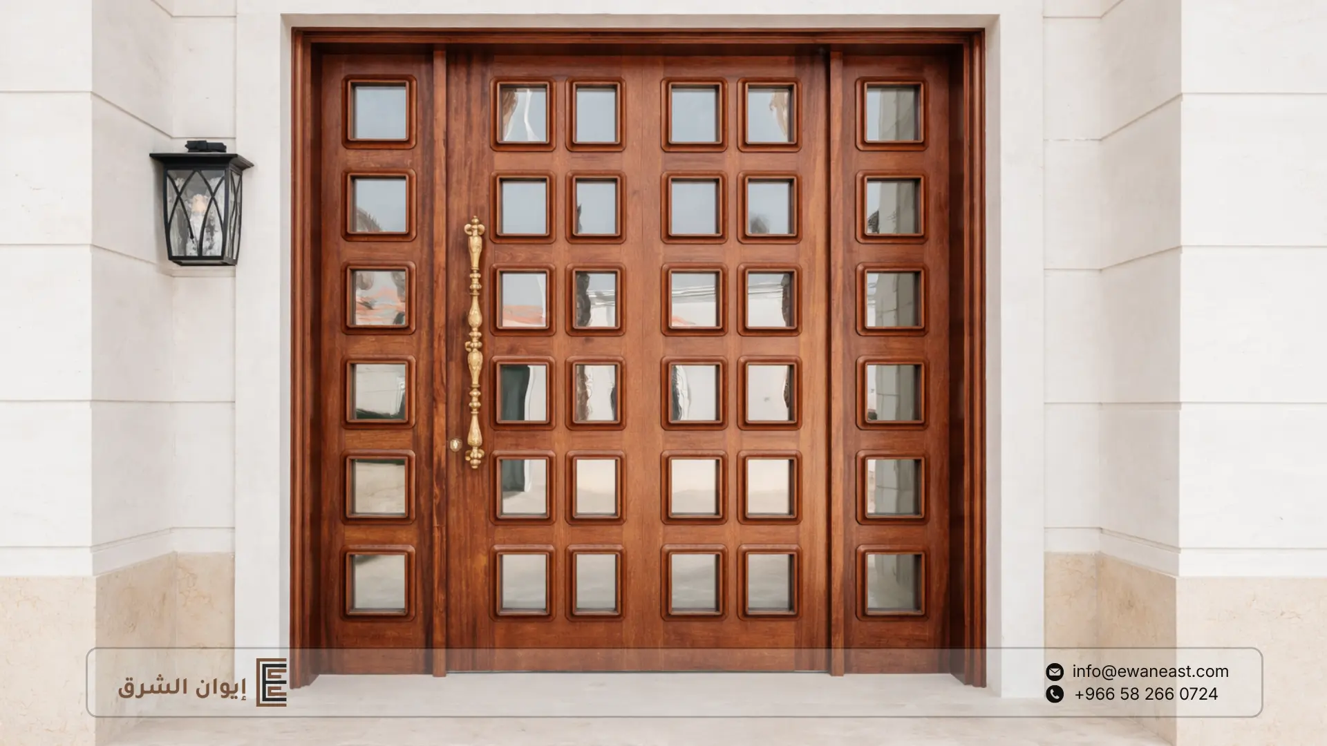 لماذا يعتبر مصنع إيوان الشرق الاختيار الأمثل في السعودية لتصميم وتفصيل باب خشب؟